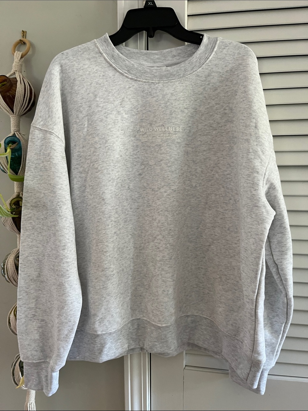 Wilo Wellness Heather Gray Crewneck Sweatshirt